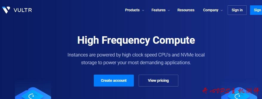 Vultr - 新增 High Frequency 高性能云服务器系列 Vultr – 新增 High Frequency 高性能云服务器系列