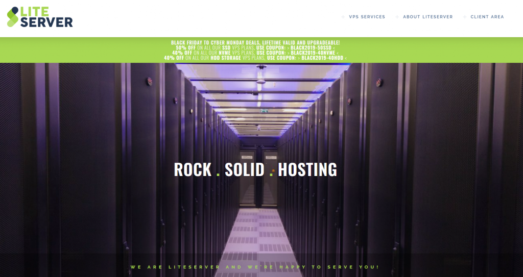 #CyberMonday# liteserver:€2.5/月,KVM/1G内存/512G硬盘/6T流量/荷兰机房 #CyberMonday# liteserver:€2.5/月,KVM/1G内存/512G硬盘/6T流量/荷兰机房