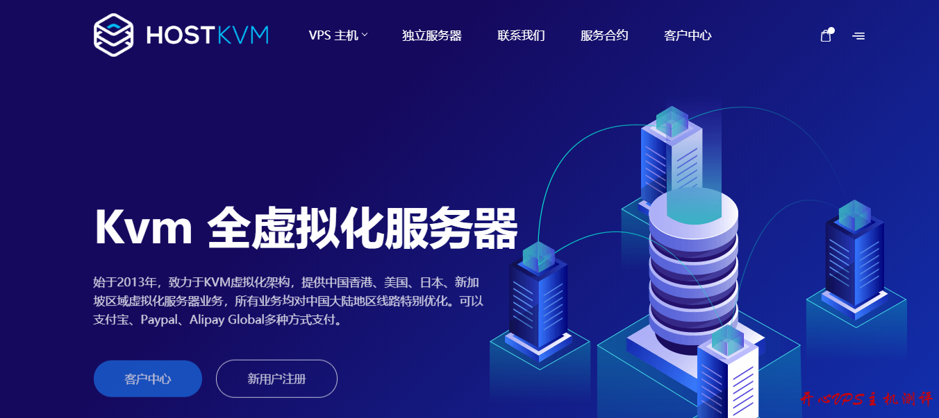 HostKvm六月优惠：全场8折 香港4G内存/1T流量/50Mbps带宽每月59元