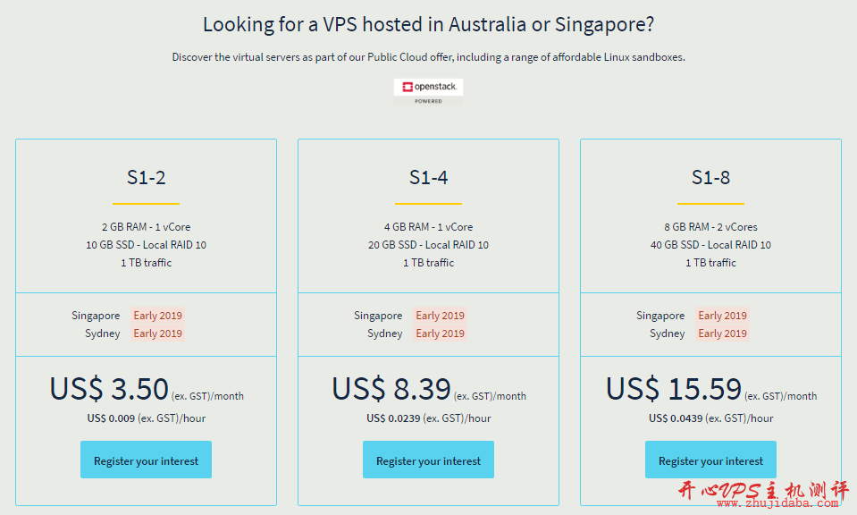 OVH – 将重新推出新加坡和悉尼机房VPS