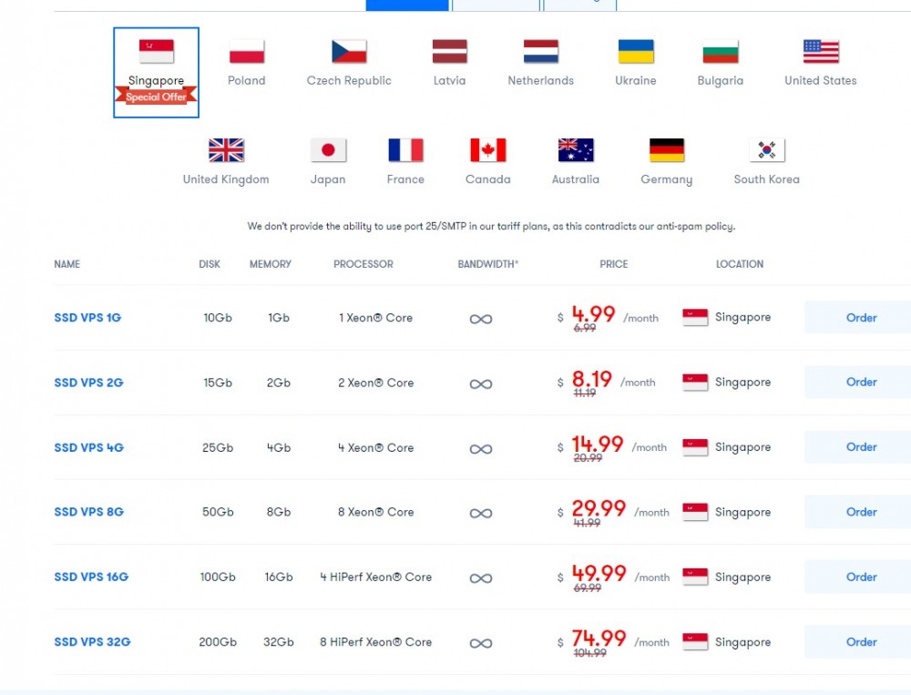 JustVPS:.99/月/1GB内存/10GB SSD空间/不限流量/100Mbps端口/KVM/新加坡leaseweb JustVPS:$4.99/月/1GB内存/10GB SSD空间/不限流量/100Mbps端口/KVM/新加坡leaseweb