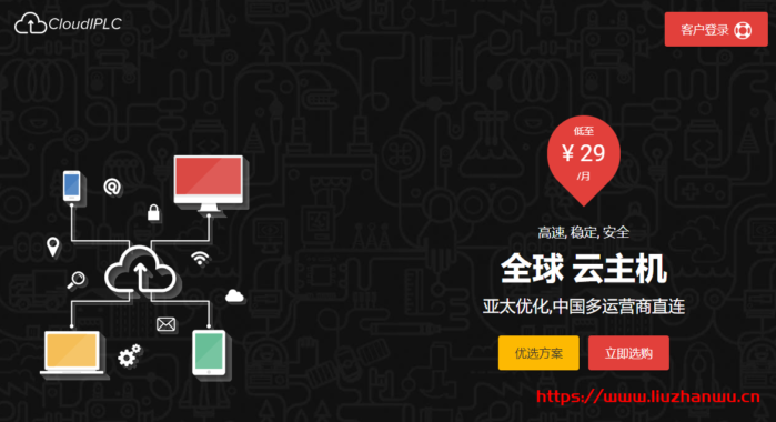CloudIPLC:19.79元/月/512MB内存/10GB空间/1TB流量/100Mbps端口/KVM/洛杉矶 CloudIPLC:19.79元/月/512MB内存/10GB空间/1TB流量/100Mbps端口/KVM/洛杉矶