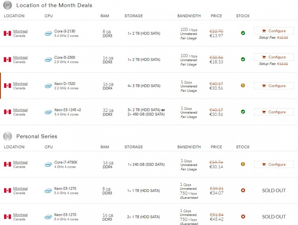 OneProvider:€30.56/月/D-1520/16GB内存/12TB硬盘/不限流量/1Gbps带宽/加拿大 OneProvider:€30.56/月/D-1520/16GB内存/12TB硬盘/不限流量/1Gbps带宽/加拿大