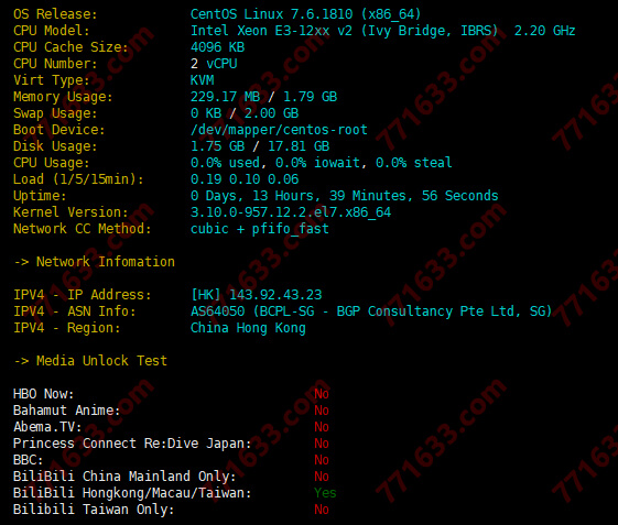 #双十一#逸云:1核/1G/20G/200G流量/10Mbps/香港CN2 GIA/年付198元,附测评数据