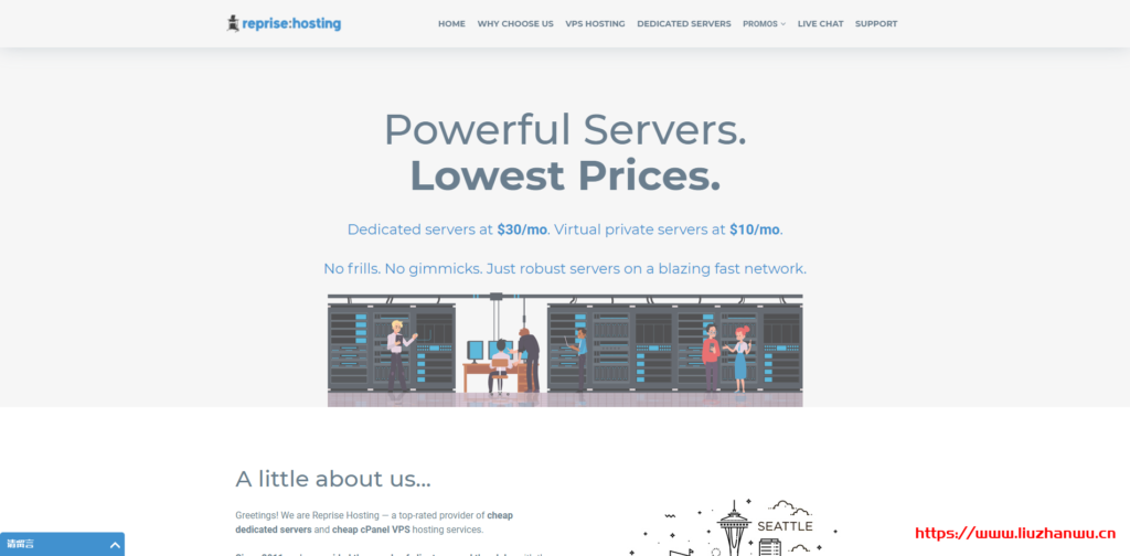 RepriseHosting：西雅图服务器$22.45/月起,免费双倍内存,带IPMI,<a href=
