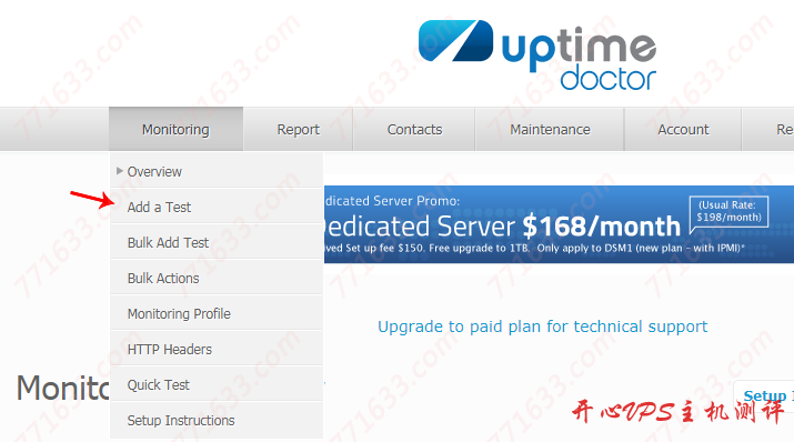 #免费#uptimedoctor:提供5个网站监控服务,1分钟监控一次,免费邮件通知