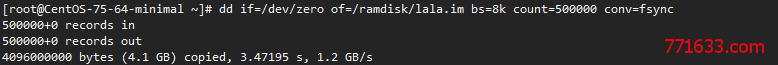 CentOS7创建并启用RAMDISK(内存盘)