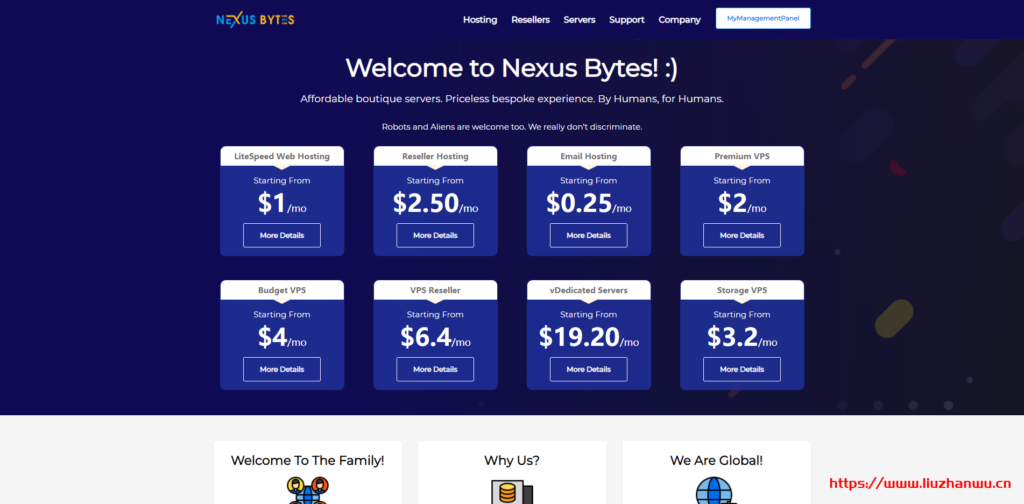 NexusBytes：500G起步的大硬盘VPS，英国、美国多地机房，每月$3.2起，免费Directadmin面板