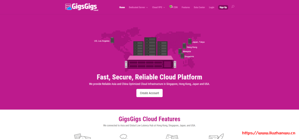 GigsGigsCloud：$12/月/512MB内存/20GB SSD空间/1TB流量/1Gbps端口/<a href=