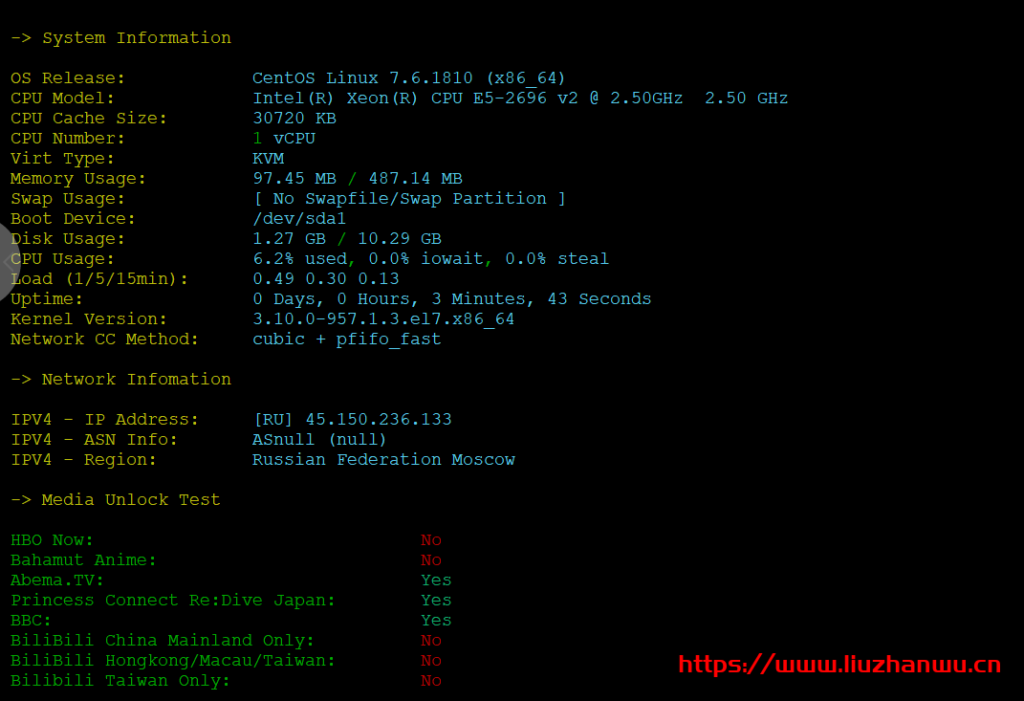 QQ截图20210330210356-1024x701-1 Justg:1核/512M/10G SSD/500G流量/500Mbps/俄罗斯CN2 GIA/年付$39.99,解锁奈飞,附简单测评
