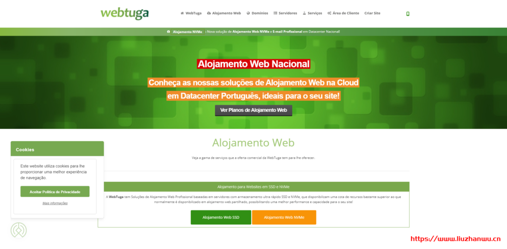 WebTuga：葡萄牙里斯本不限流量VPS，1核2G内存50G SSD硬盘1Gbps带宽€14.99/月