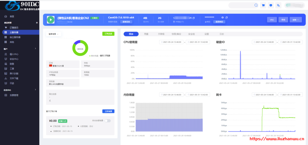 90IDC:香港云主机/美国服务器/日本KVM CLOUD只需60秒建设独立服务器
