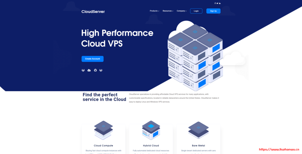 CloudServer：$4.5/月/2核/5GB内存/40GB SSD空间/5TB流量/1Gbps端口/KVM/洛杉矶/芝加哥/纽约