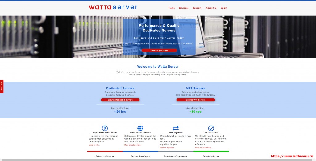 WattaServer：$24/年/1GB内存/10GB SSD空间/1TB流量/1Gbps端口/DDOS/KVM/西雅图/芝加哥/达拉斯