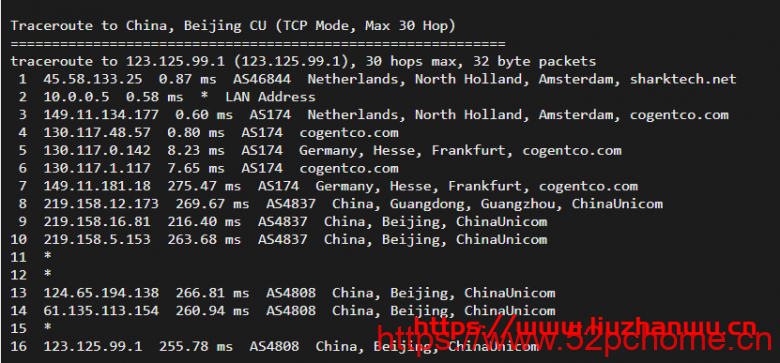 sharktech:荷兰机房1Gbps带宽不限流量服务器简单测评