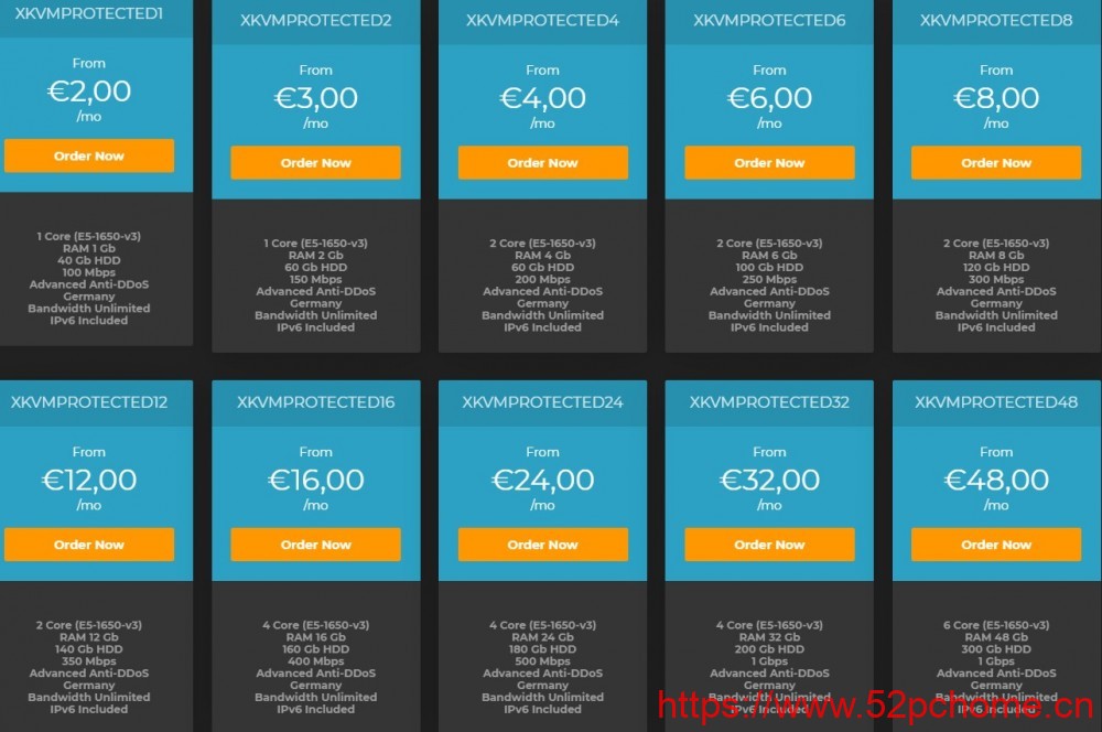 Lowhosting:€1.2/月/1GB内存/40GB空间/不限流量/100Mbps-1Gbps端口/KVM/德国
