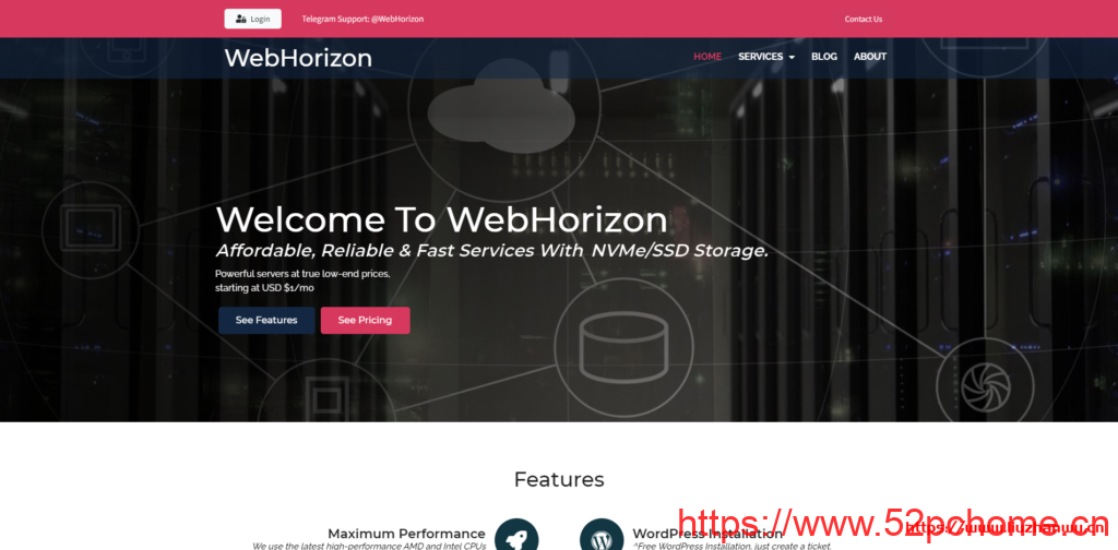 WebHorizon：$10.56/年-256MB/5G SSD/200GB/日本VPS
