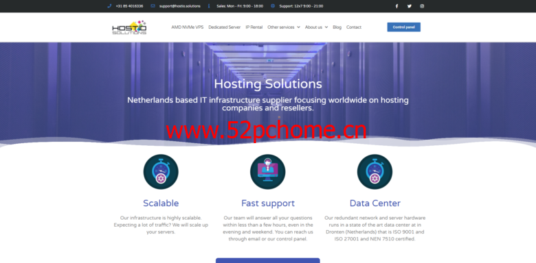Hostio ：荷兰VPS，AMD平台超高性能平台，1-10Gb<a href=