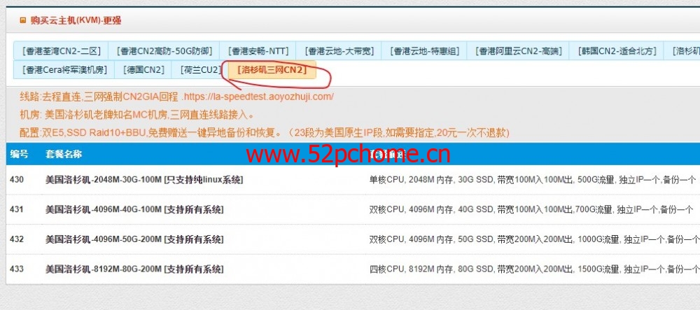 遨游主机:54.4元/月/1核/2GB内存/30GB SSD空间/600GB流量/100Mbps-200Mbps端口/KVM/洛杉矶CN2 GIA;美国原生IP