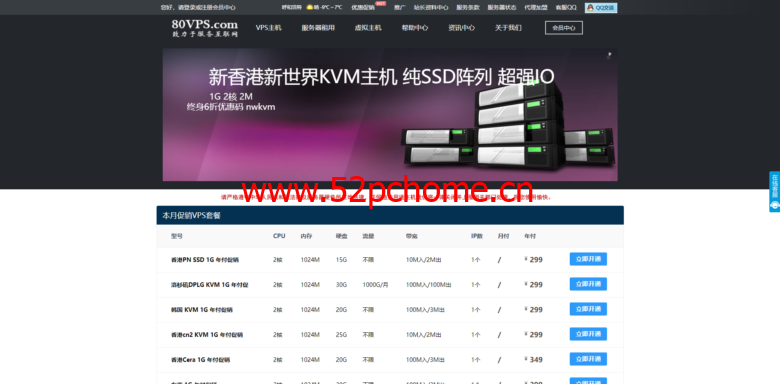 80VPS：中秋国庆促销：香港/日本服务器首月立省200仅400元/月，E5/16G/1TB/20M带宽(含CN2)
