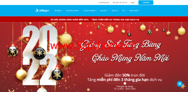 #圣诞促销#vhost.vn：最低5折优惠，越南vps(云服务器)/虚拟主机/物理服务器