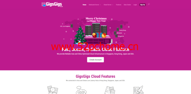 GigsGigsCloud#圣诞优惠#：美国CN2(CN2,CUVIP,CMI) / GLOBAL(10Gbps CMI 线路 ) VPS 2折促销 ，仅限月付